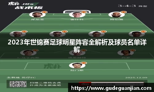 2023年世锦赛足球明星阵容全解析及球员名单详解